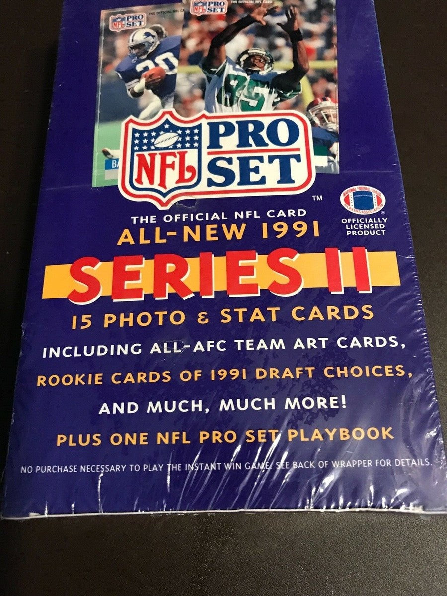 1991 NFL Pro Set Series 2 Sealed Wax Box 36 Unopened Packs