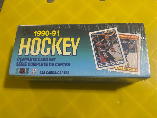 1990-91 OPC O-PEE-CHEE NHL HOCKEY CARD COMPLETE SET 1-528 FACTORY SEALED