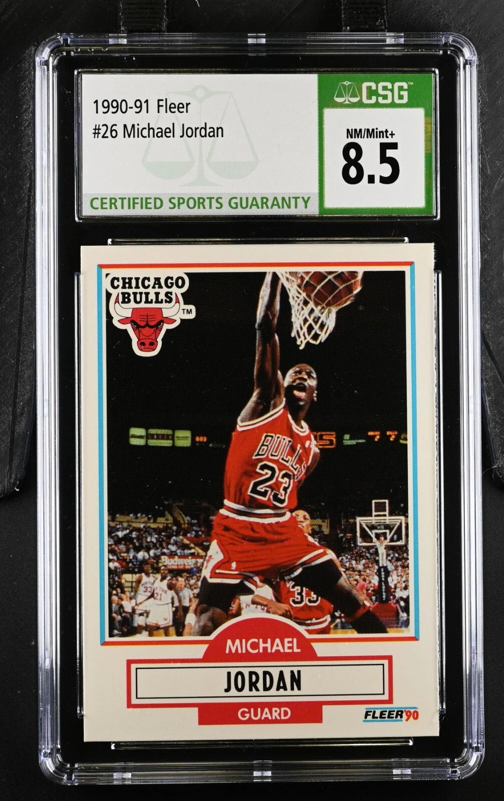 1990-91 Fleer Michael Jordan #26 Chicago Bulls CSG 8.5