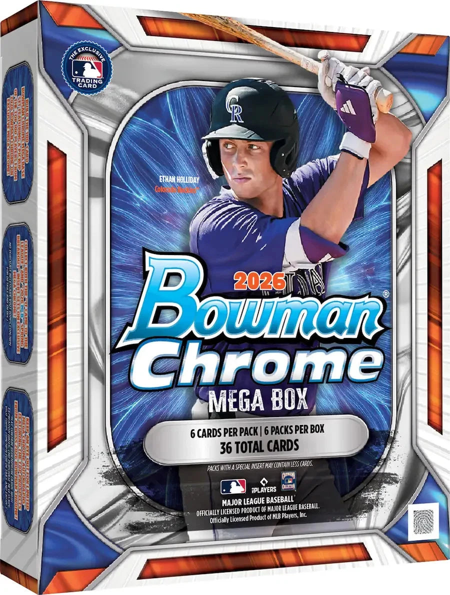 2026 Bowman Chrome Baseball Mega Box box image