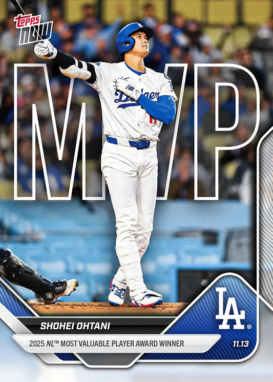 Shohei Ohtani NL MVP 2025 MLB Topps NOW Card OS-7