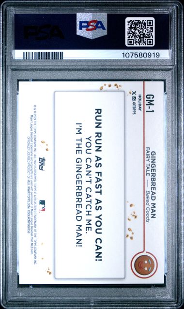 ⚾️2024 Topps Holiday - Gingerbread Man Gingerbread Man #GM-1 SSP PSA-9⚾️