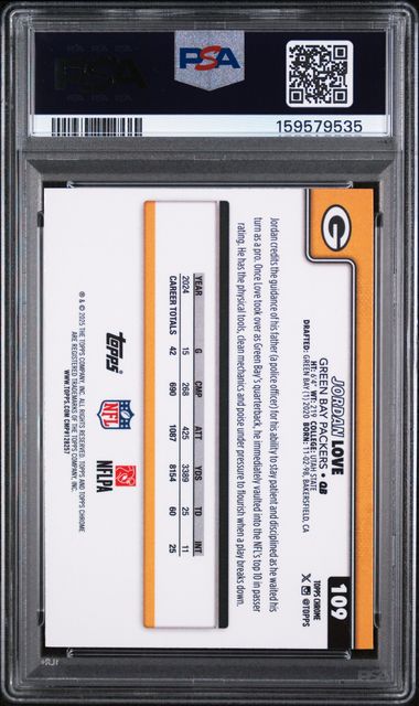 2025 TOPPS CHROME #109 JORDAN LOVE PULSAR PSA 10