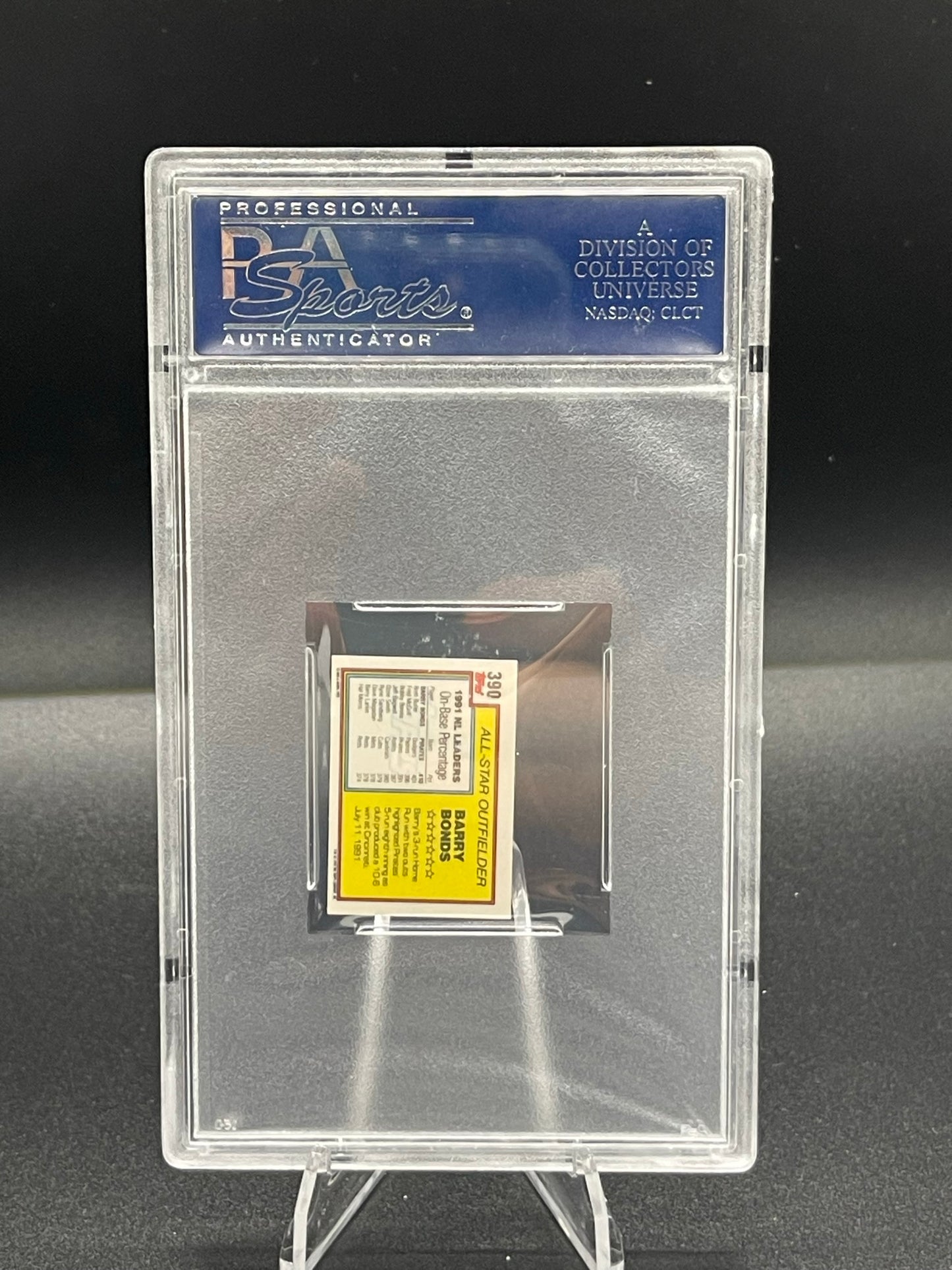 1992 Topps Micro Barry Bonds #390 Psa 10