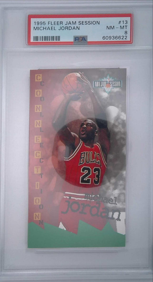 1995 Fleer Jam Session Michael Jordan #13 PSA 8 Bulls