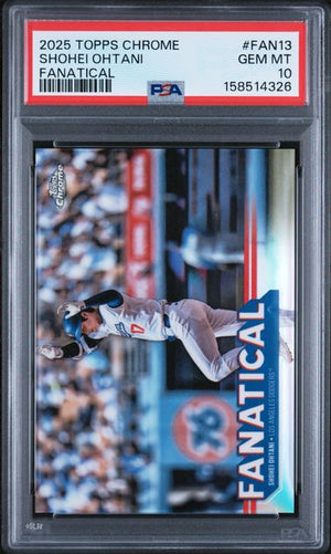 2025 TOPPS CHROME FANATICAL #FAN13 SHOHEI OHTANI PSA 10