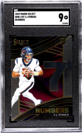 2023 Panini Select Numbers CJ Stroud Rookie SGC 9