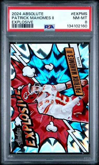 2024 PANINI ABSOLUTE EXPLOSIVE #EXPMS PATRICK MAHOMES II PSA 8