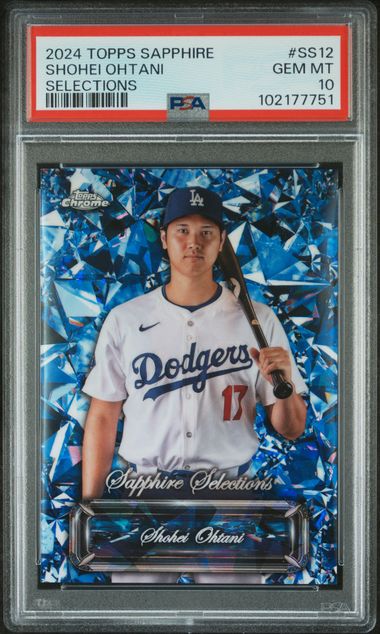 2024 TOPPS CHROME SAPPHIRE SAPPHIRE SELECTIONS #SS12 SHOHEI OHTANI PSA 10