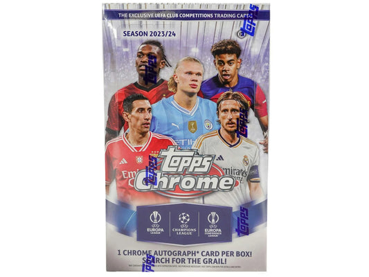 2023-24 Topps UEFA Club Competitions Chrome Soccer Hobby Box