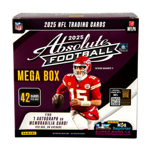 2025 Panini Absolute Football Trading Cards Mega Box