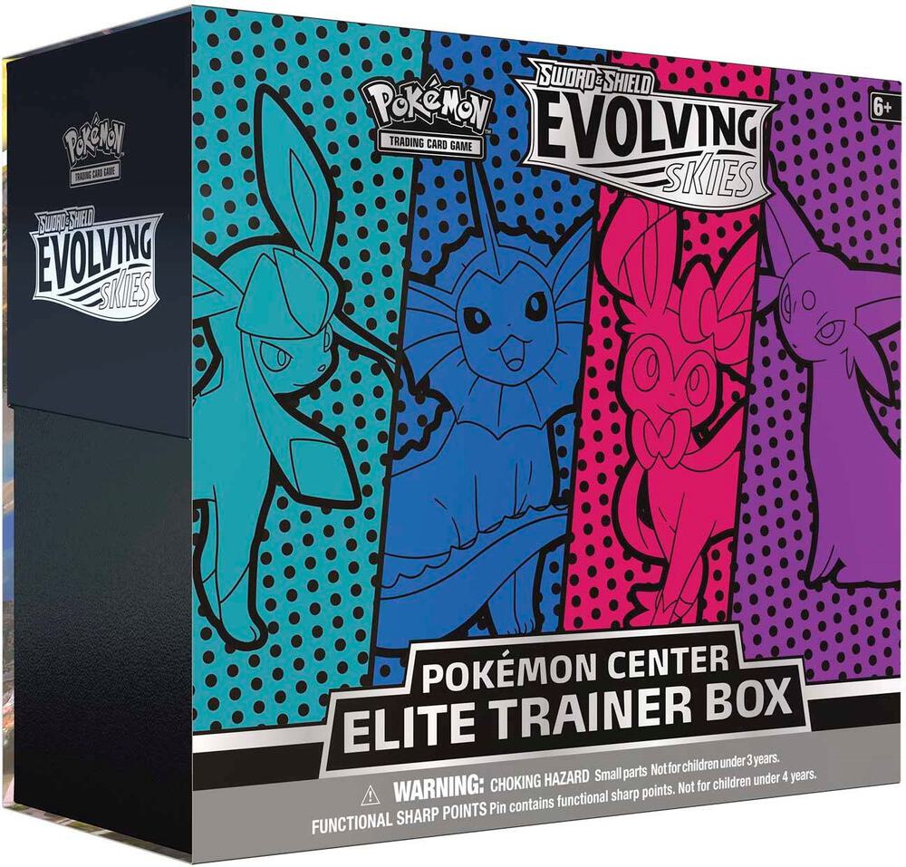 Evolving Skies Pokémon Center Elite Trainer Box [Glaceon/Vaporeon/Sylveon/Espeon]