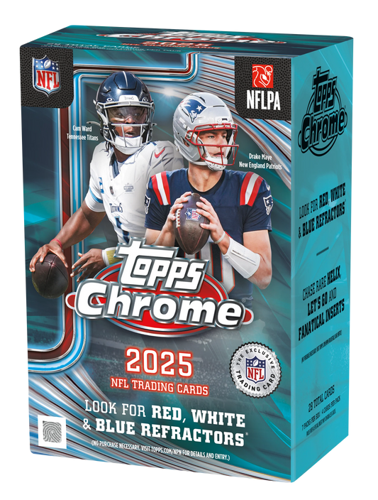 2025 Topps Chrome Football - Blaster Football Blaster Box box image