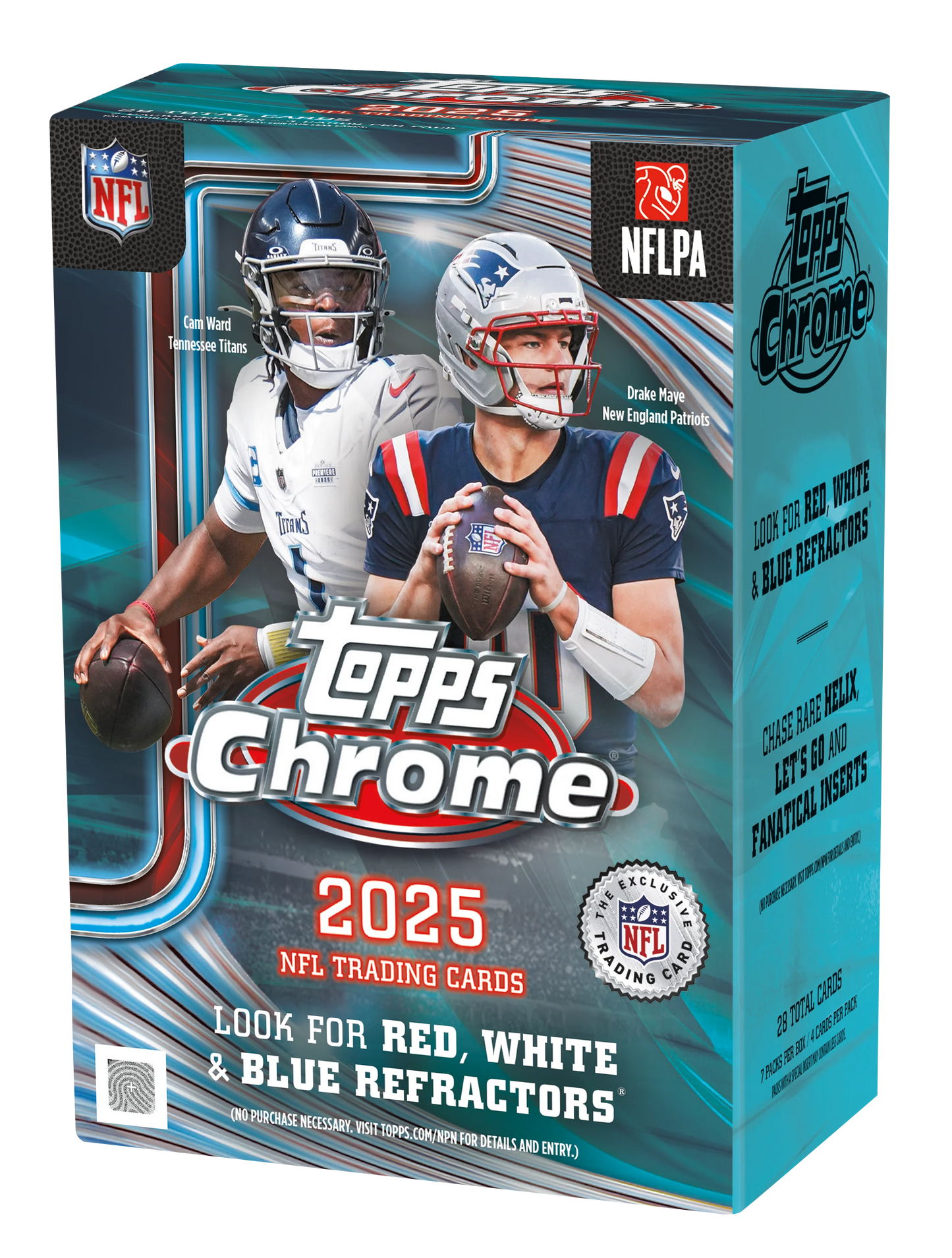 2025 2025 Topps Chrome Football - Blaster Football Blaster Box box image