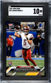 2025 Topps Now Jayden Daniels Rookie SCG 10