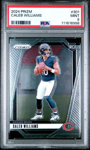 2024 Panini Prizm Caleb Williams Rookie #301 PSA 9 Chicago Bears NFL