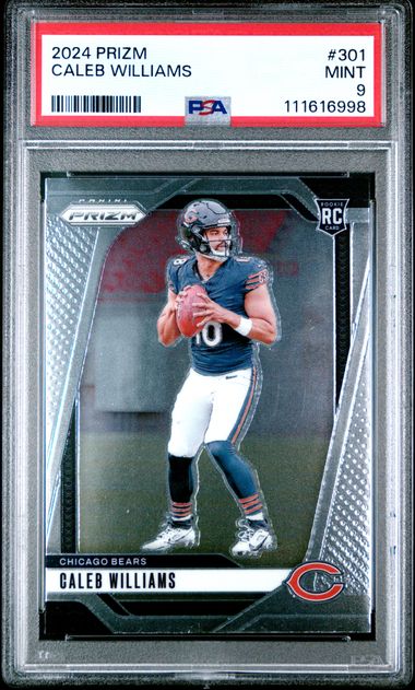 2024 Panini Prizm Caleb Williams Rookie #301 PSA 9 Chicago Bears NFL