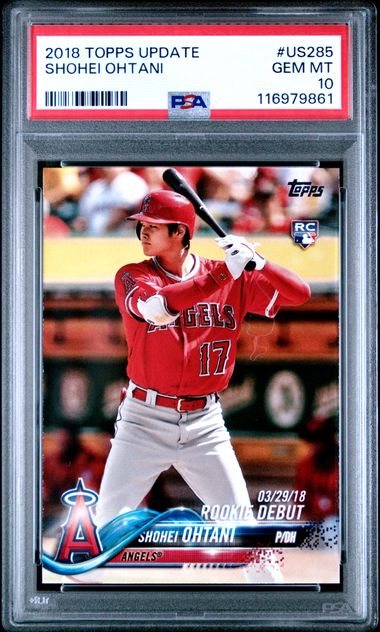 PSA 10 SHOHEI OHTANI/OTANI 2018 TOPPS UPDATE Rookie Debut LA ANGELS RC GEM MINT