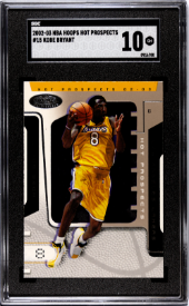 2002-03 NBA Hoops Hot Prospects Kobe Bryant #15 SGC 10