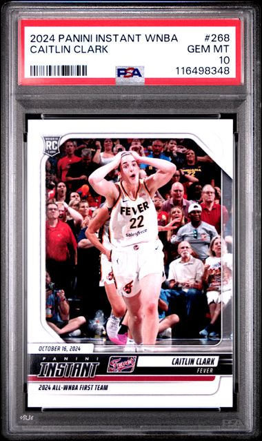 2024 PANINI INSTANT WNBA #268 CAITLIN CLARK ROOKIE CARD RC ALL-WNBA PSA 10