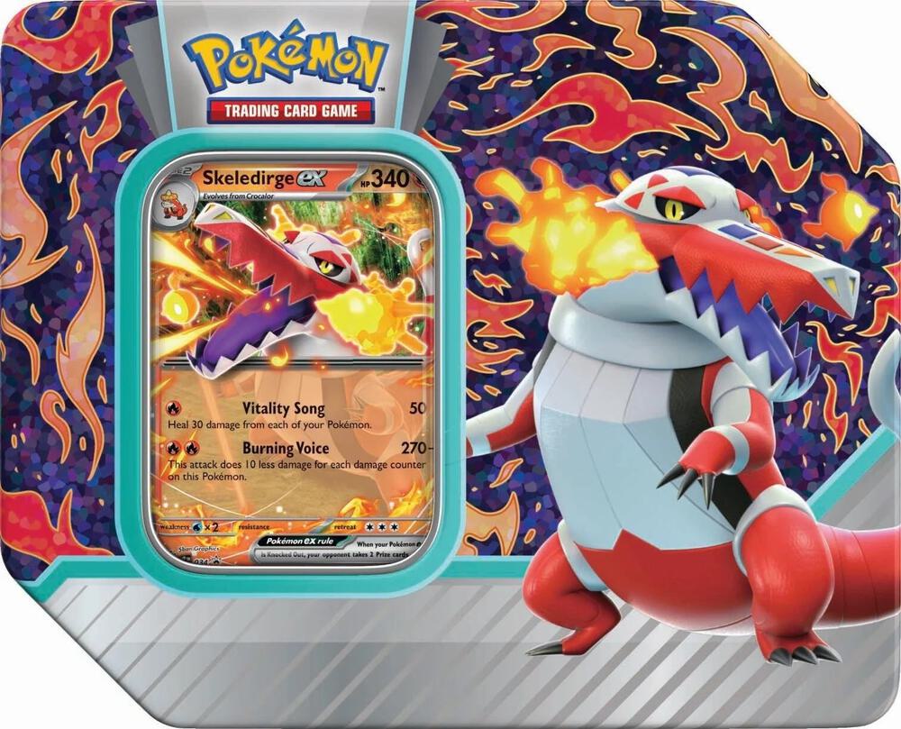 Pokemon Paldea Partners Tin [Skeledirge ex]