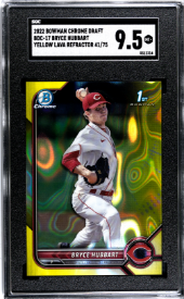 2022 Bowman Draft 1st Prospect Edition Bryce Hubbart Yellow Lava /75