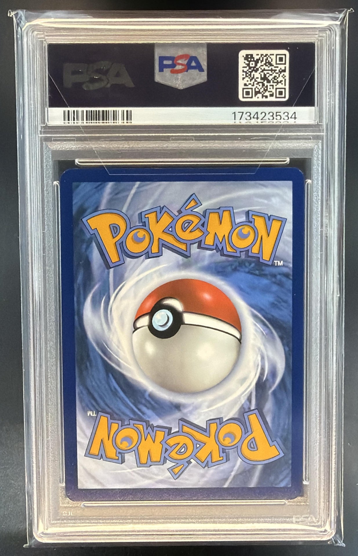2025 Pokemon Prismatic Evolutions Larvitar #047/131 Reverse Holo PSA 7 — back