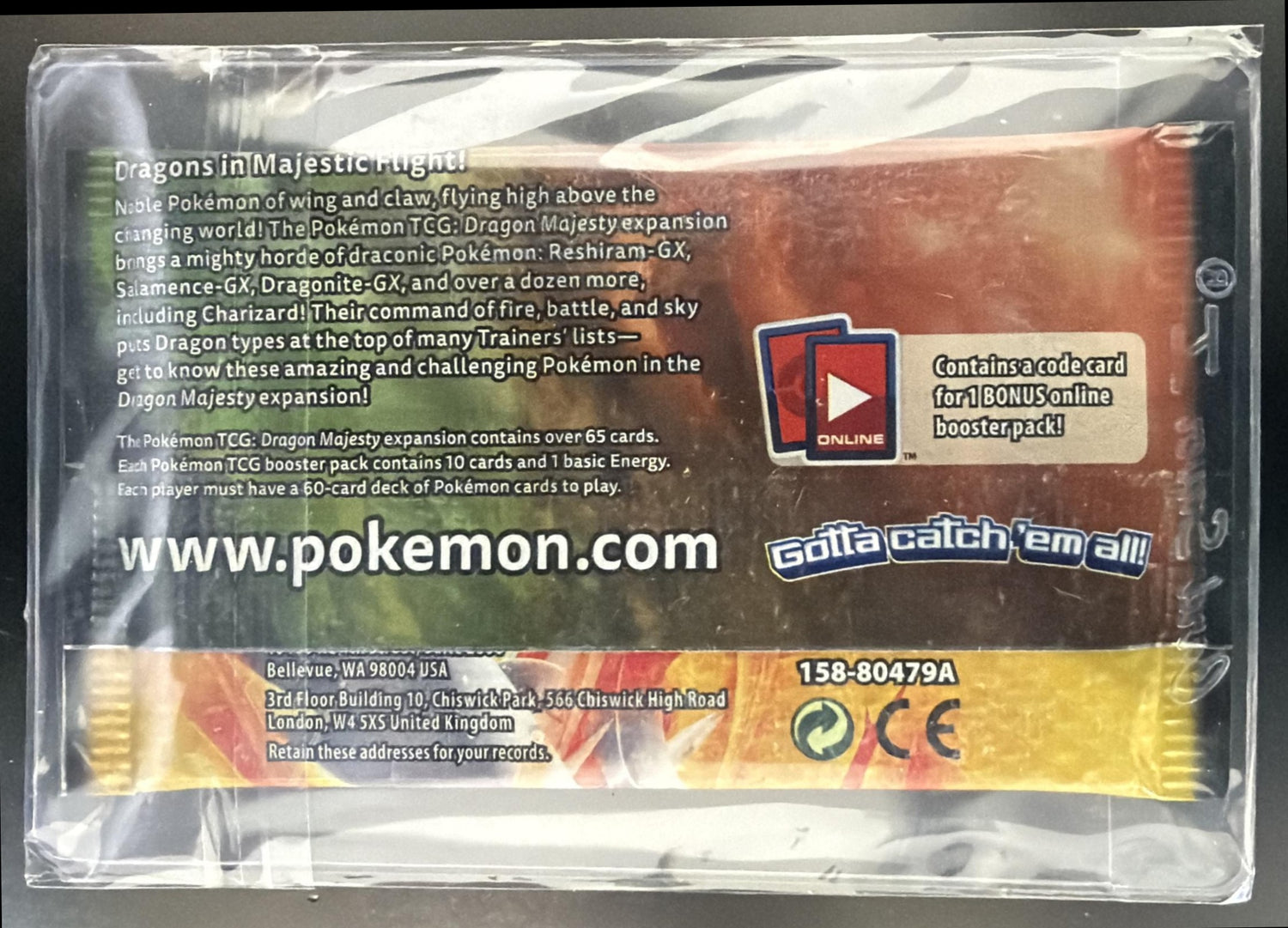 Pokemon Dragon Majesty Pack — back