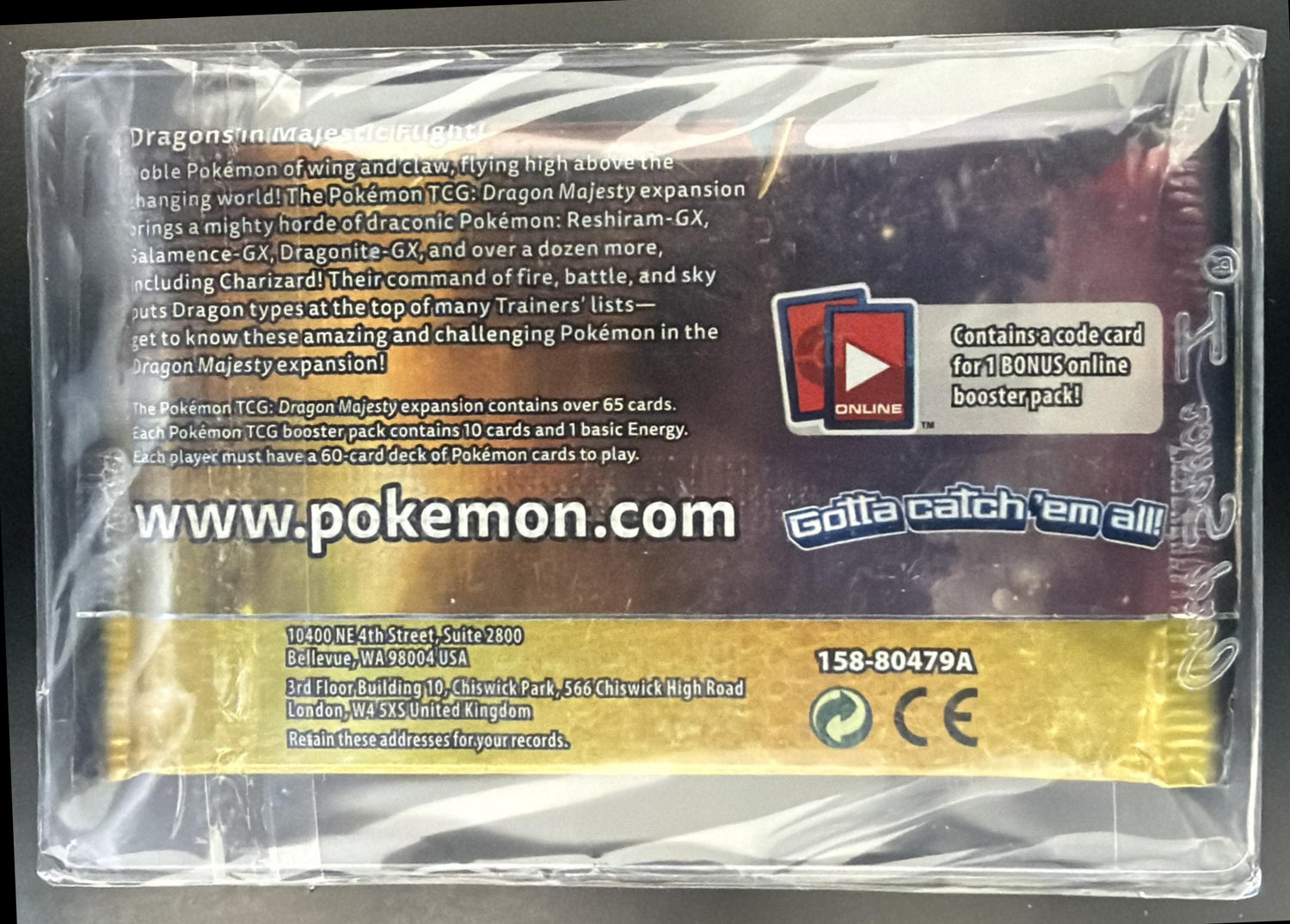 Pokemon Dragon Majesty Pack — back