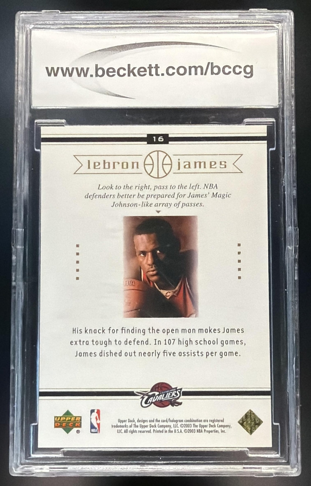2003-04 Upper Deck LeBron James Box Set #23 RC Cavaliers
