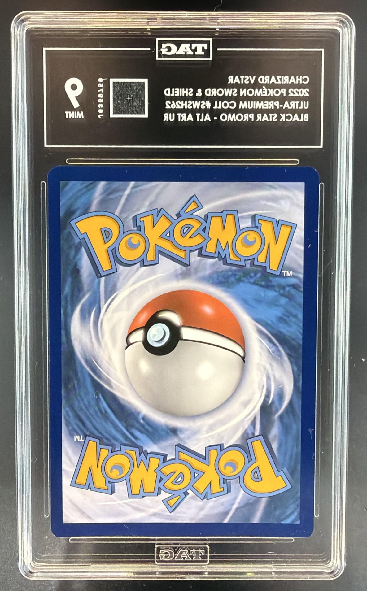 Pokemon Sword & Shield Black Star Promos Charizard VST #SWSH262 2022 TAG 9 — back