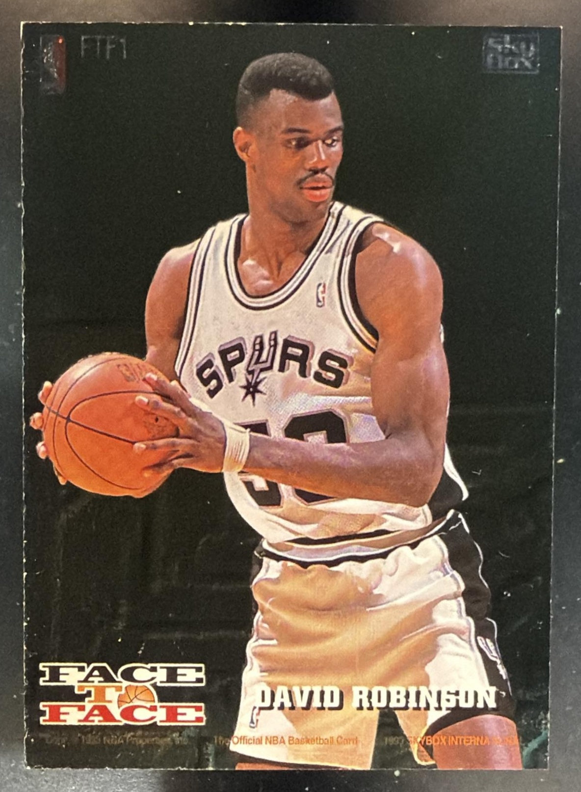 1993-94 Hoops Shaquille O'Neal David Robinson #FTF1 Face to USA — back