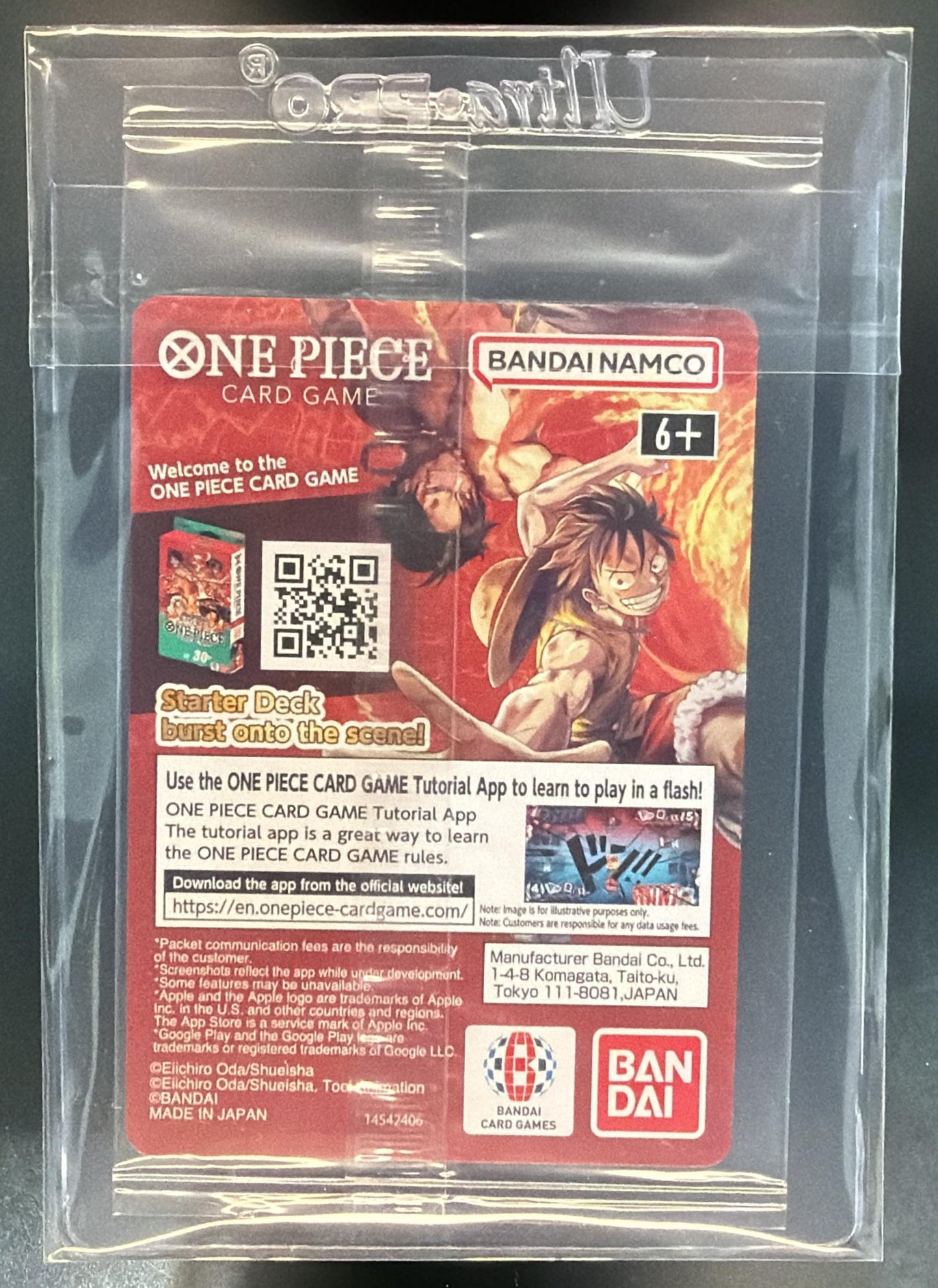 2026 One Piece Dodgers Luffy Sealed — back