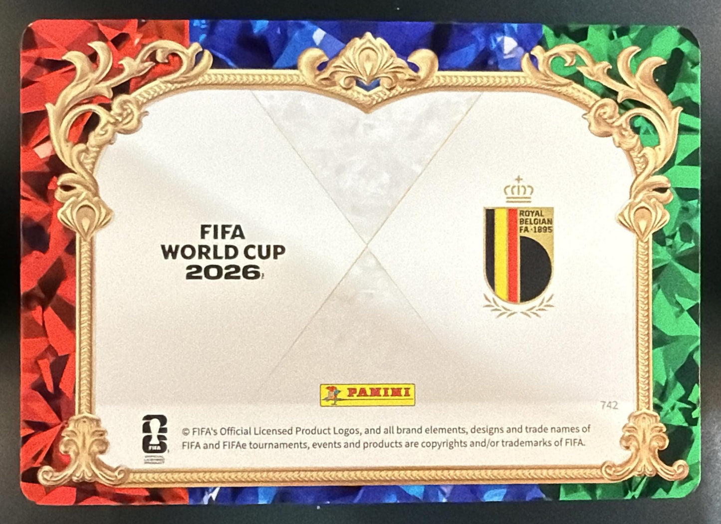 2026 Panini World Cup Kevin De Bruyne Romelu Lukaku Dual — back