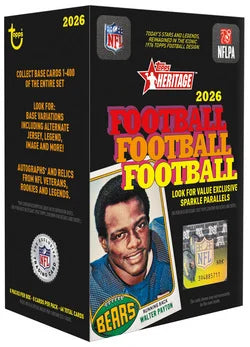 2026 Heritage Football Hobby Box box image