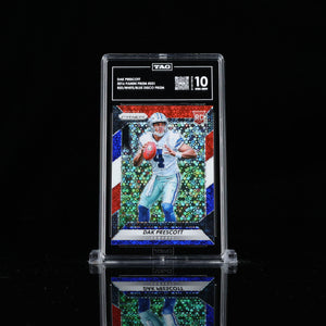 2016 Panini Prizm Red White Blue Disco Dak Prescott ROOKIE #231 TAG 10