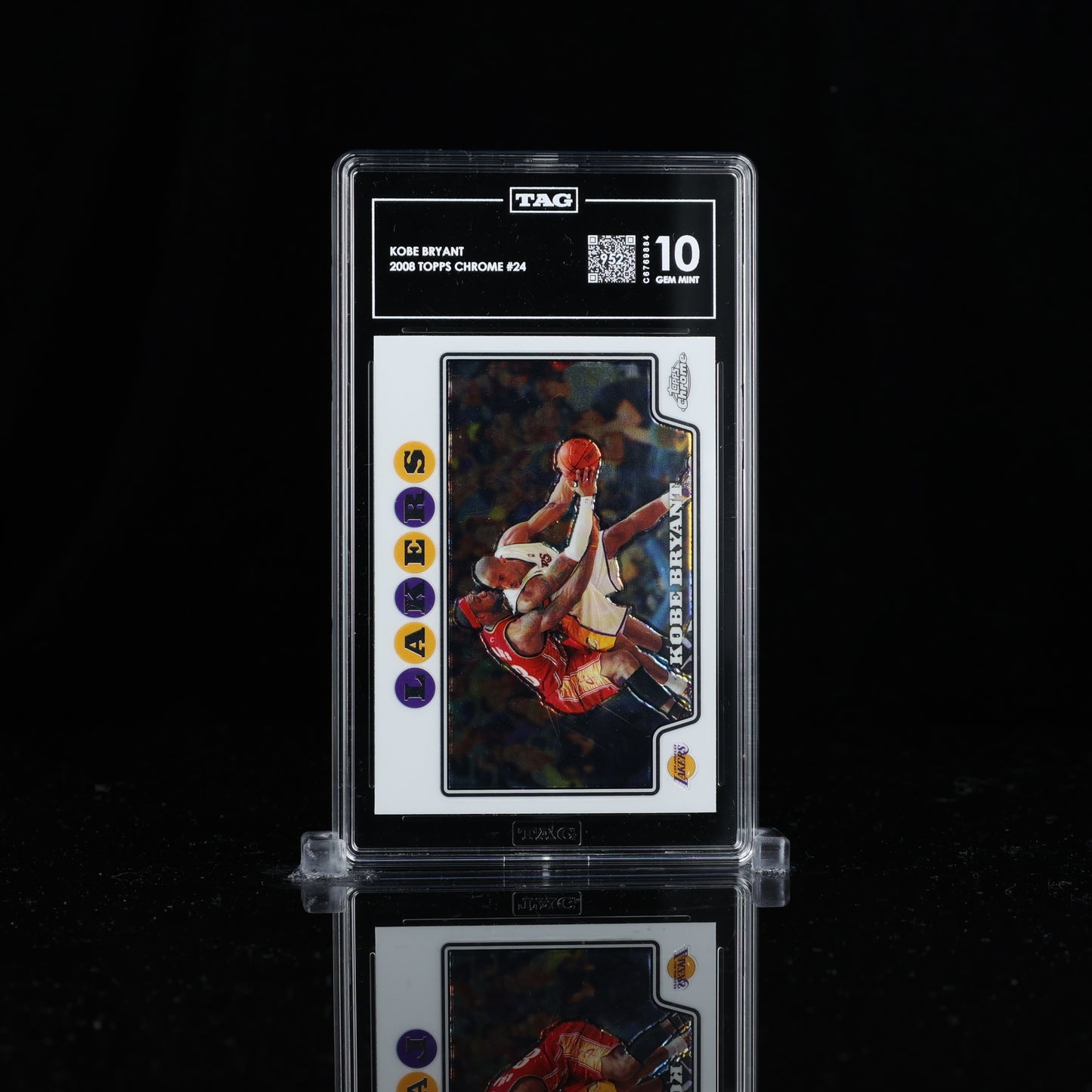 2008 Topps Chrome Kobe Bryant #24 TAG 10