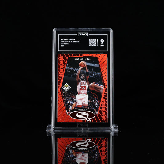 1998 Upper Deck Choice Red Starquest Michael Jordan TAG 9