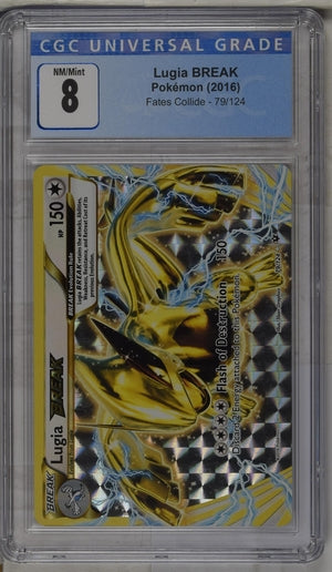 Pokémon Lugia BREAK Fates Collide 79/124 CGC 8