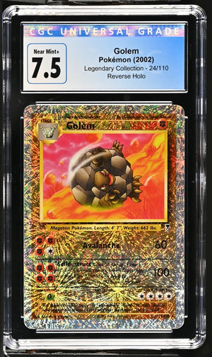 Pokémon 2002 Legendary Collection Golem CGC 7.5