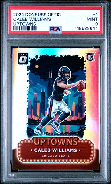 2024 PANINI DONRUSS OPTIC UPTOWNS #1 CALEB WILLIAMS PSA 9