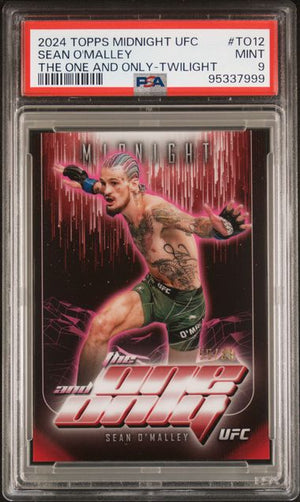 2024 TOPPS MIDNIGHT UFC THE ONE AND ONLY SEAN O'MALLEY TWILIGHT /99 PSA 9
