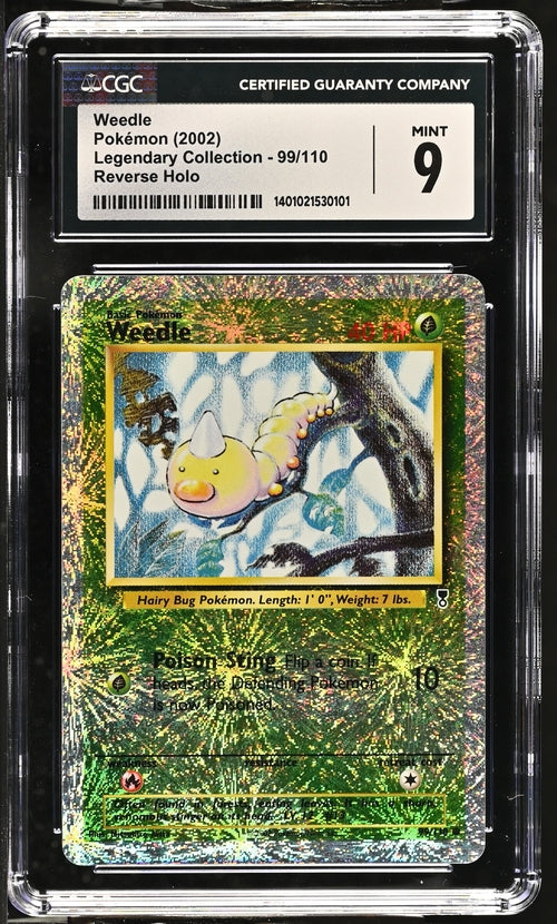 Pokémon 2002 Legendary Collection Weedle 99/110 CGC 9