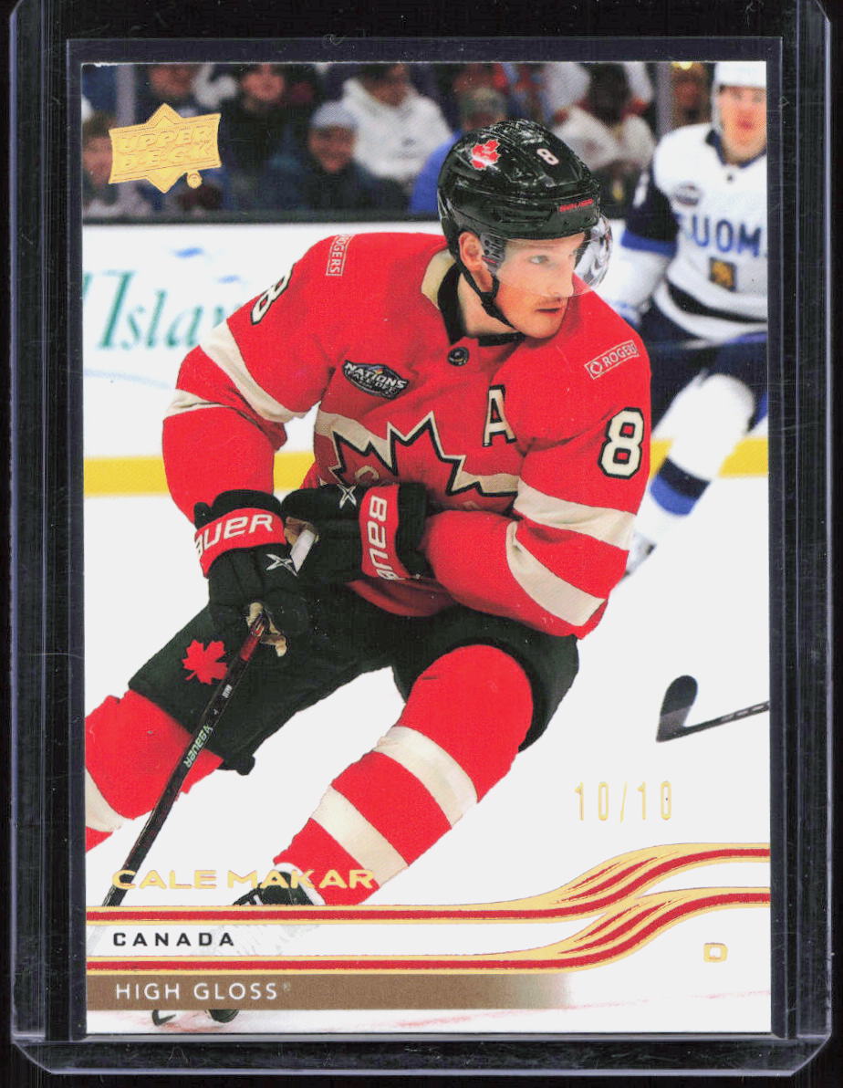 2025-26 UPPER DECK SERIES EXTENDED HIGH GLOSS /10 TEAM CANADA CALE MAKAR