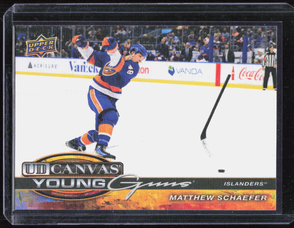 2025-26 Upper Deck Extended Canvas Young Guns C-365 Matthew Schaefer NY Islander