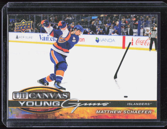 2025-26 Upper Deck Extended Canvas Young Guns C-365 Matthew Schaefer NY Islander
