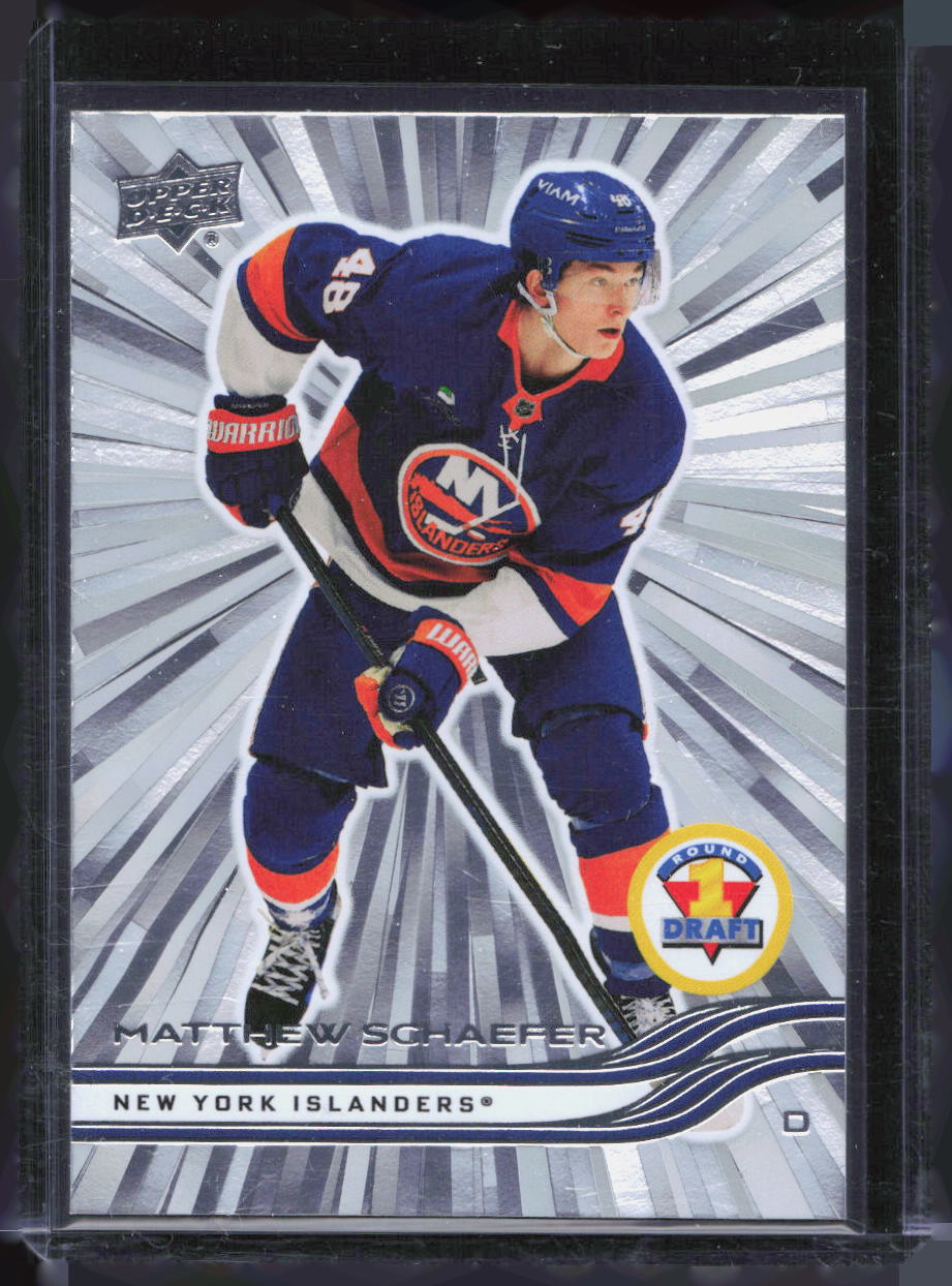 2025-26 UD SERIES EXTENDED 1ST ROUND DRAFT OUTBURST MATTHEW SCHAEFER