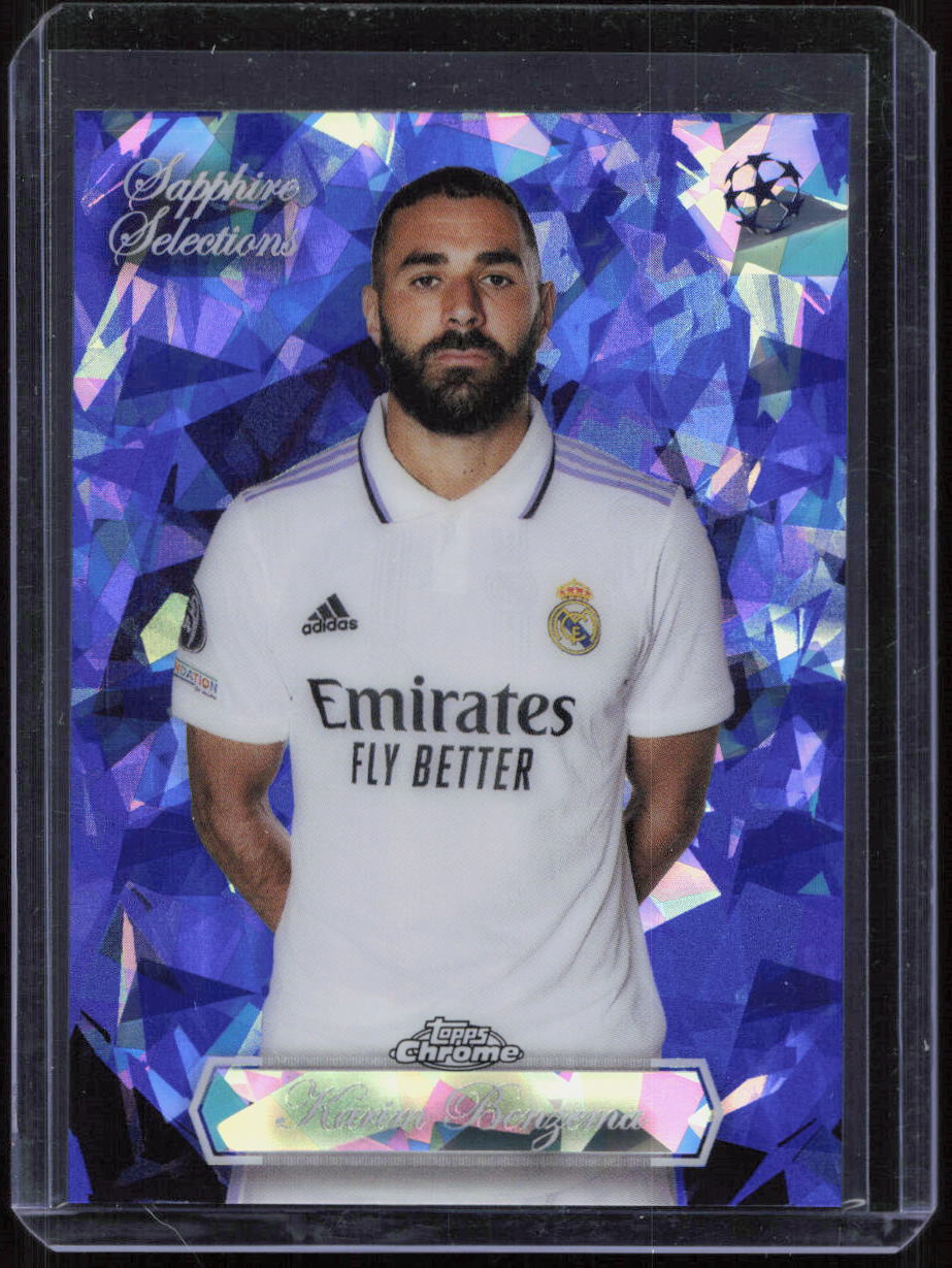 Karim Benzema 2022-23 Topps Chrome Sapphire UCC Selections SSP #SS-12
