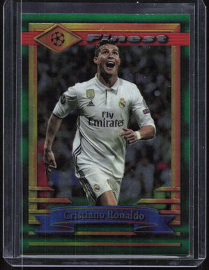 Cristiano Ronaldo 2023-24 Topps Finest UCL Card #77 Finest Moment Real Madrid