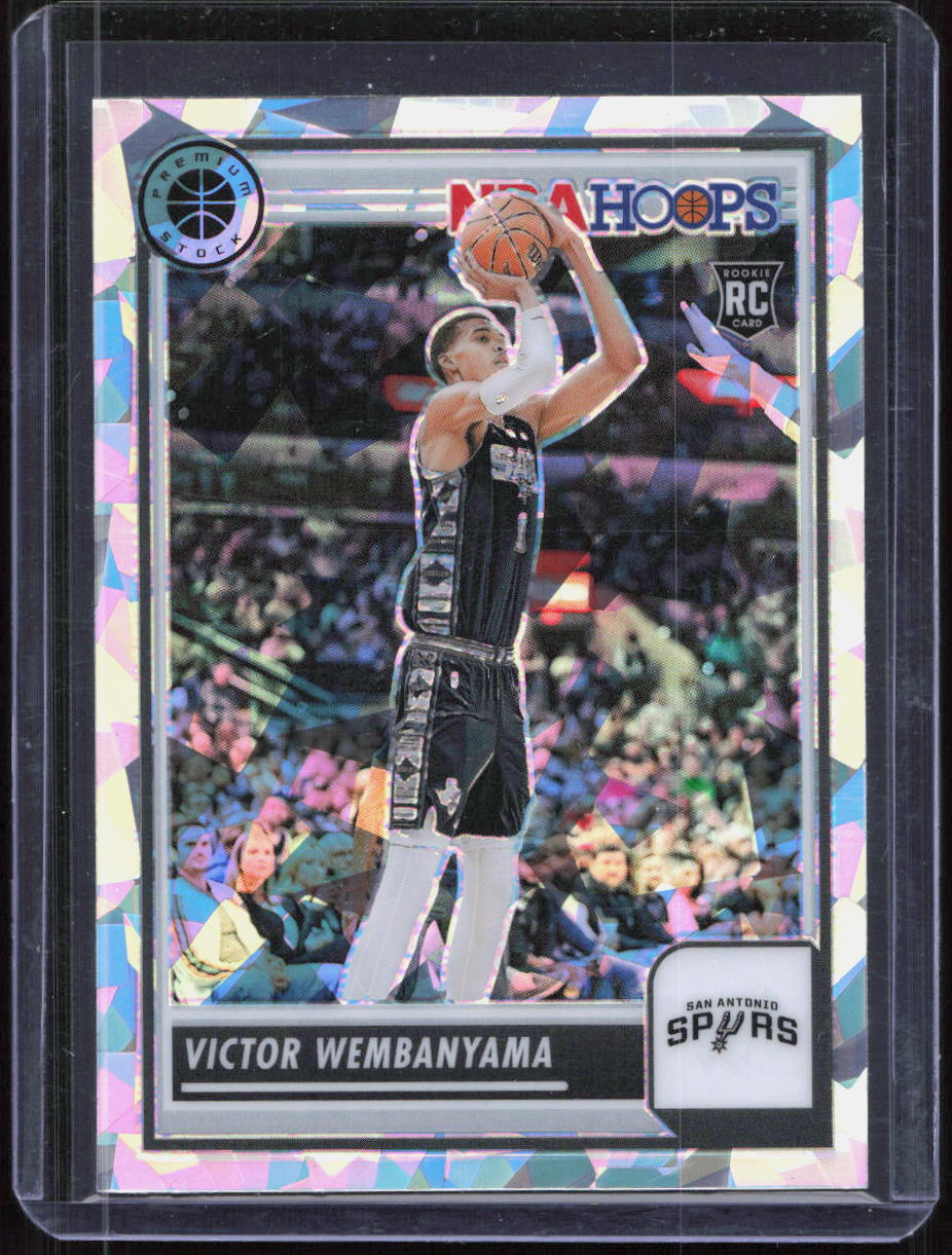 2023-24 Premium Stock Victor Wembanyama Cracked Ice Rookie RC 108